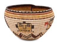 Hopi Second Mesa Polychrome Basket
