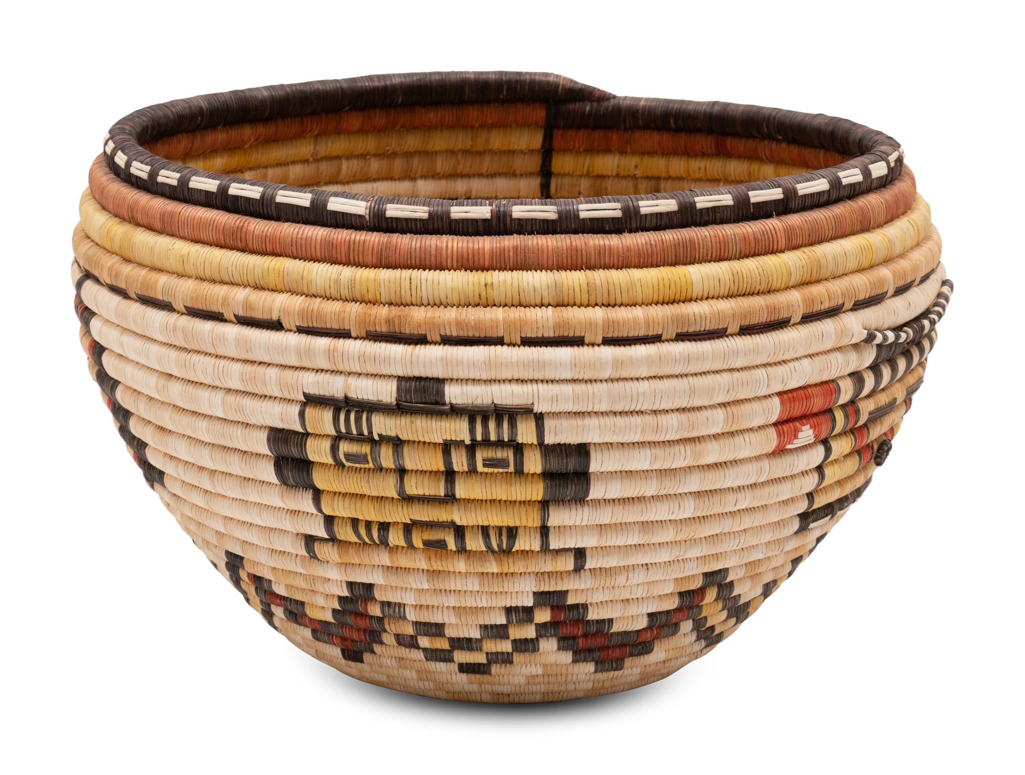 Hopi Second Mesa Polychrome Basket