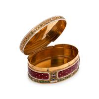 A Louis XVI Gold and Enameled Snuff Box