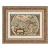 [Map]. Ortelius, Abraham (1527-1598). Americae Sive Novi Orbis, Nova Descriptio . Antwerp, 1608-1612.