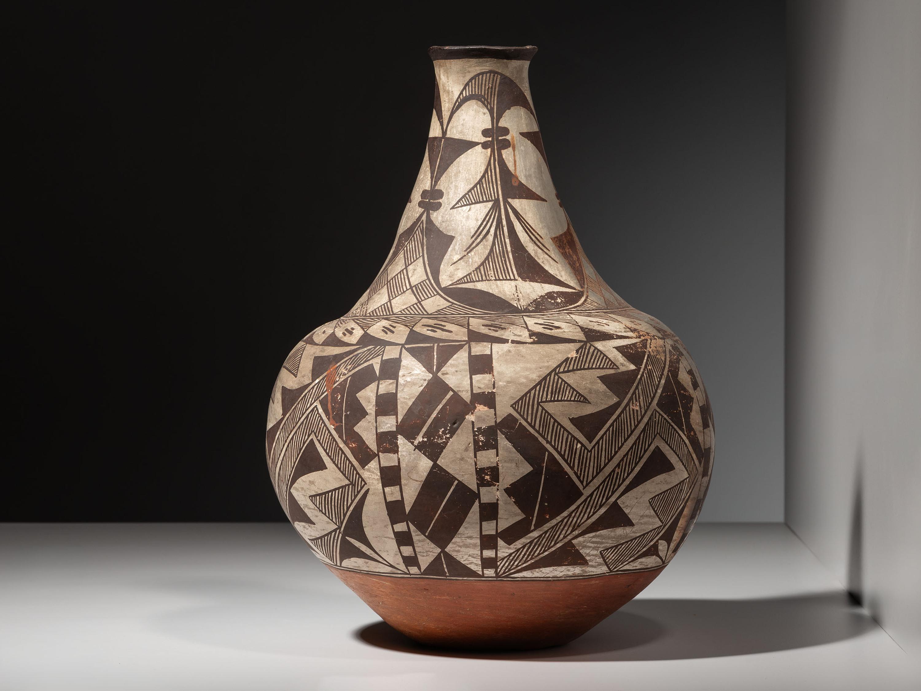 Acoma Long Necked Pottery Vase