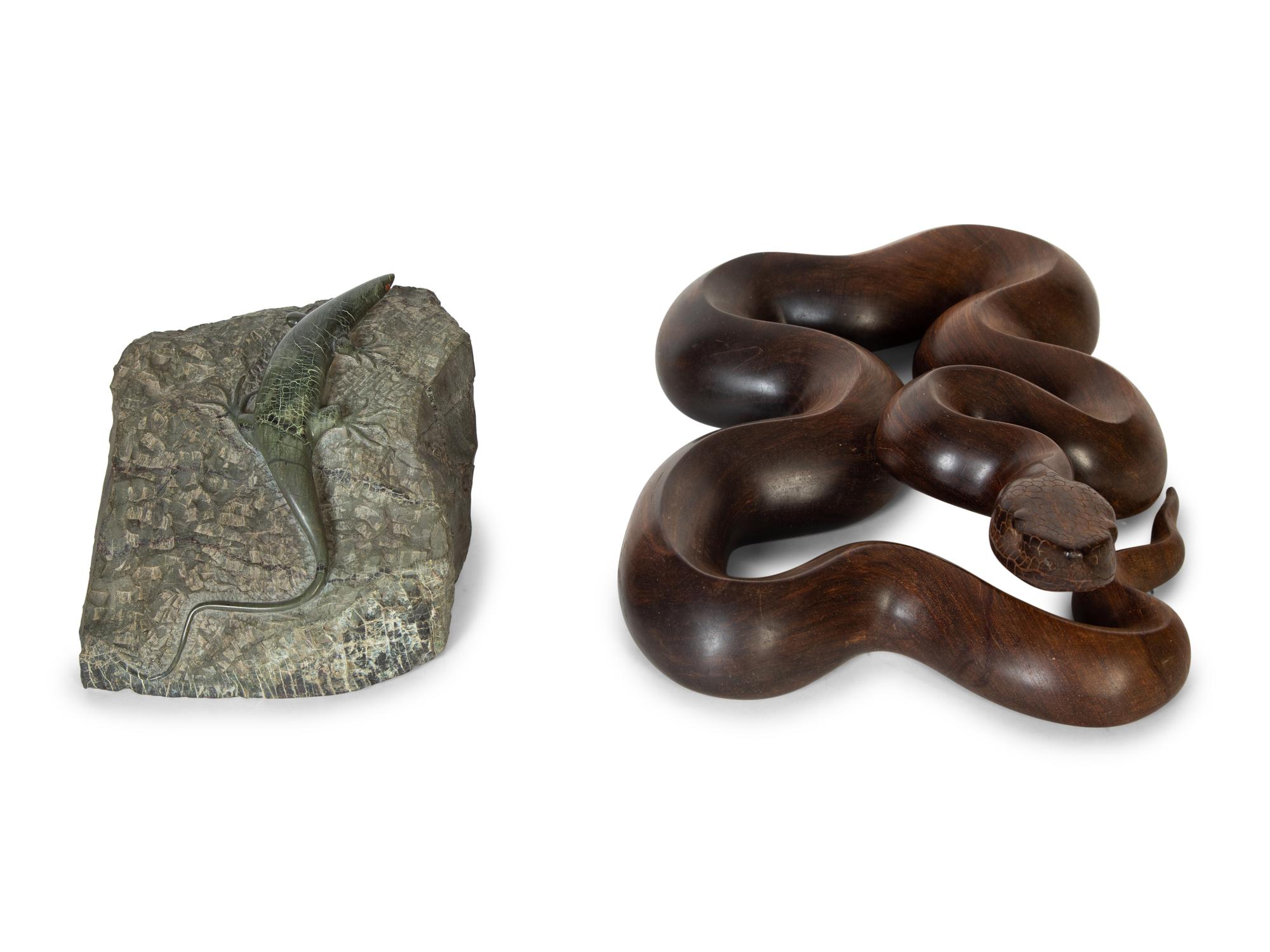 Two Wildlife Sculptures