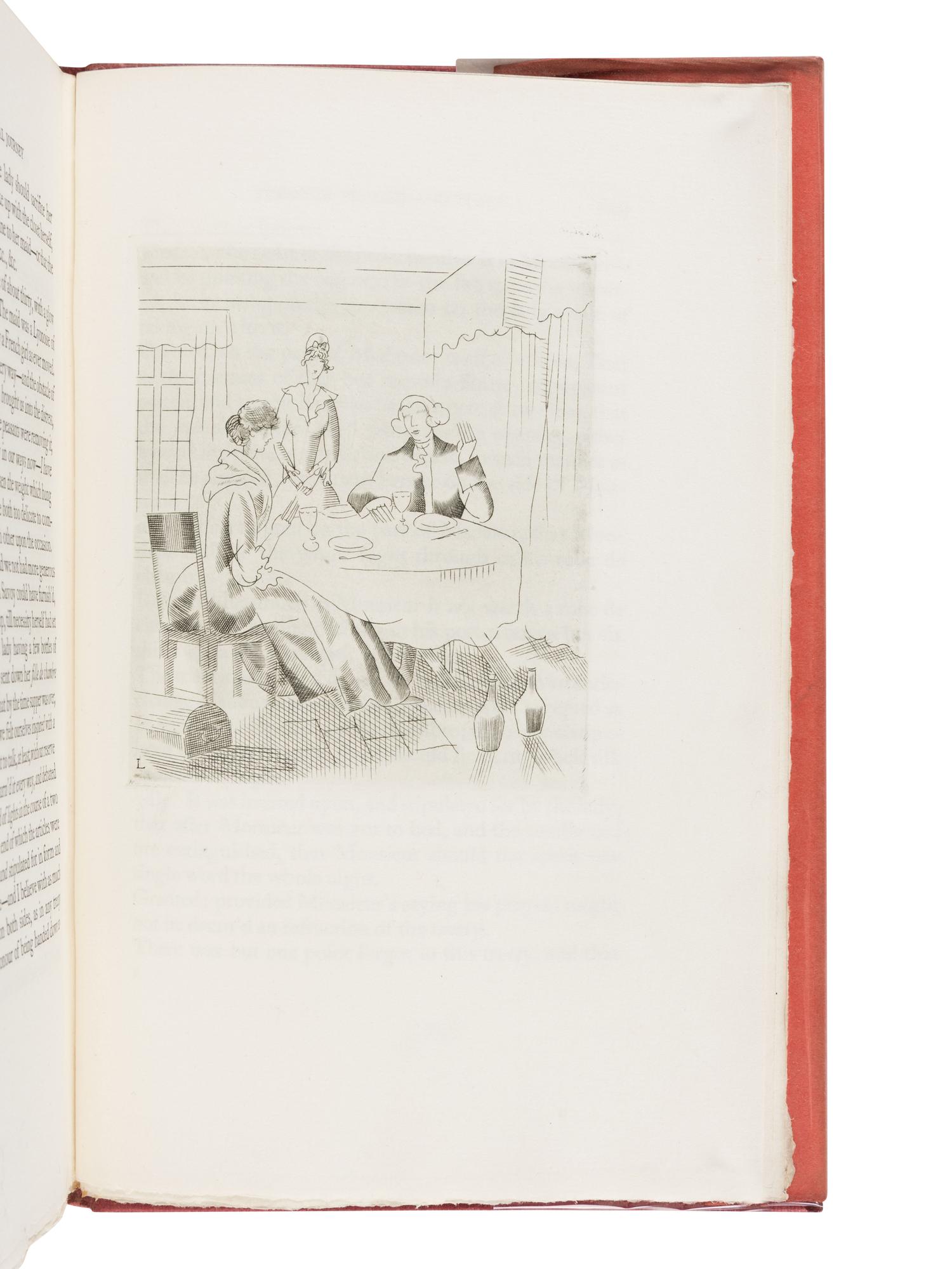 [GOLDEN COCKEREL PRESS]. A Sentimental Journey Through France and Italy. Waltham Saint Lawrence, Berkshire: The Golden Cockerel Press, 1928.
