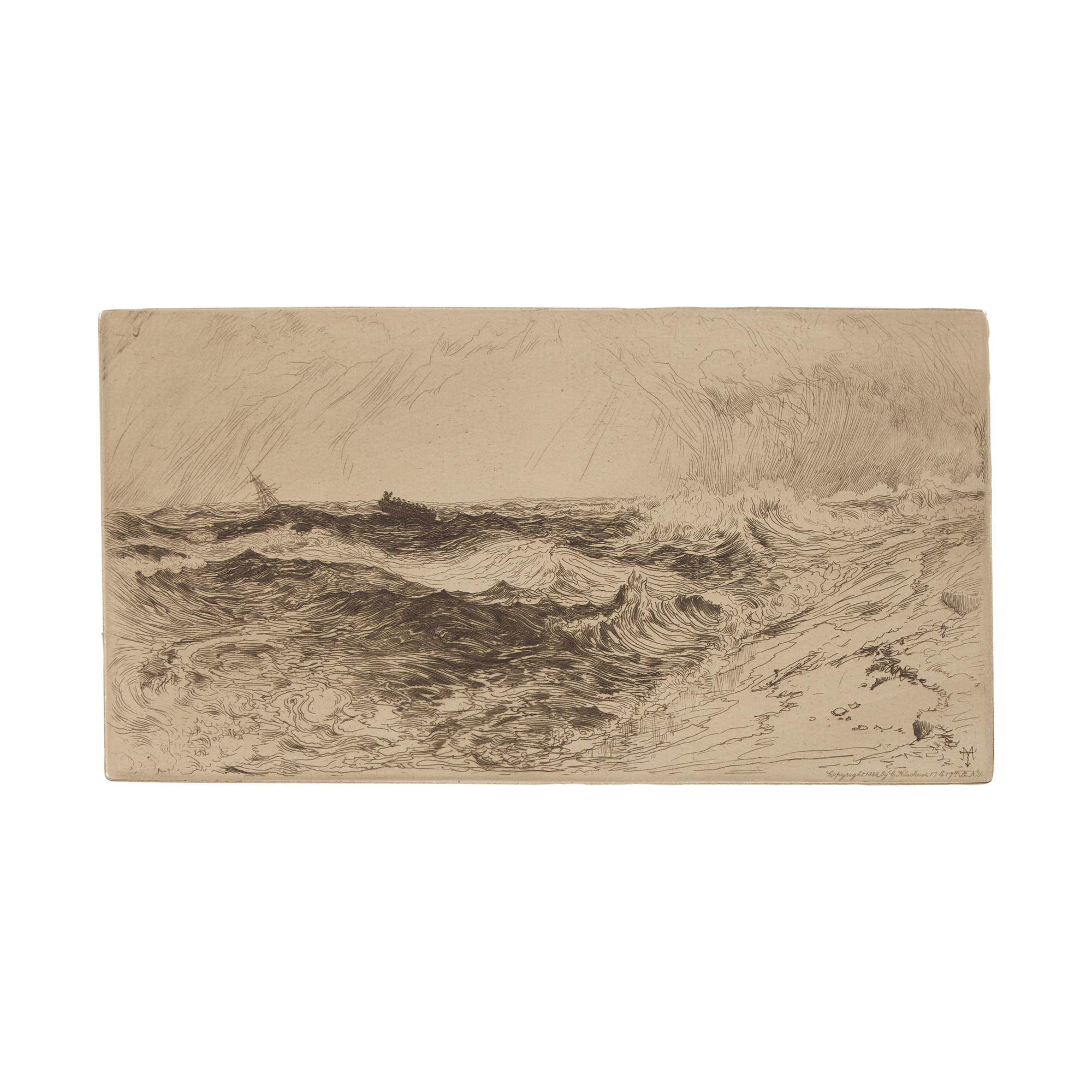 Thomas Moran (American, 1837-1926) — The Resounding Sea, 1880