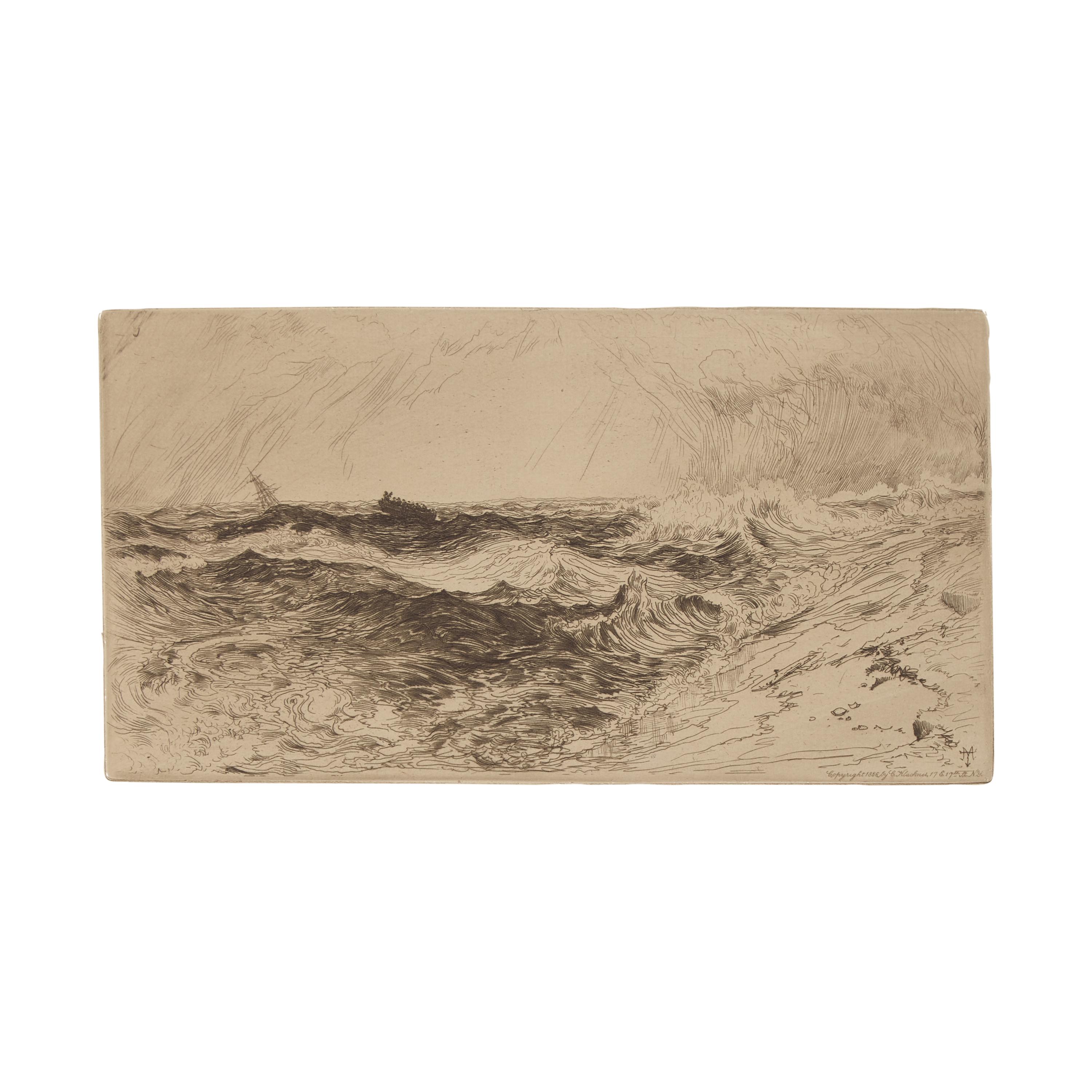 Thomas Moran (American, 1837-1926) — The Resounding Sea, 1880
