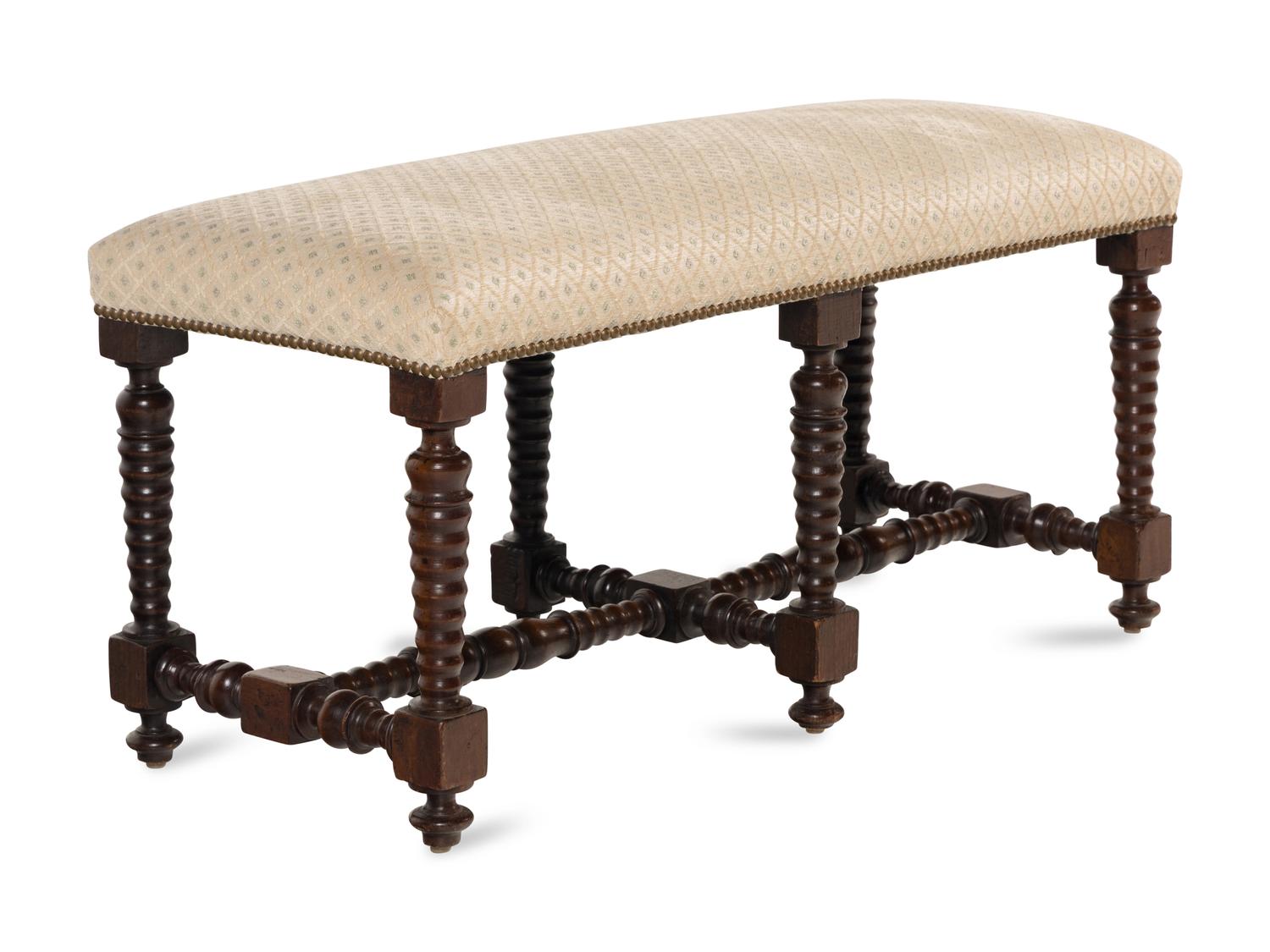 An English Mahogany Hall Bench