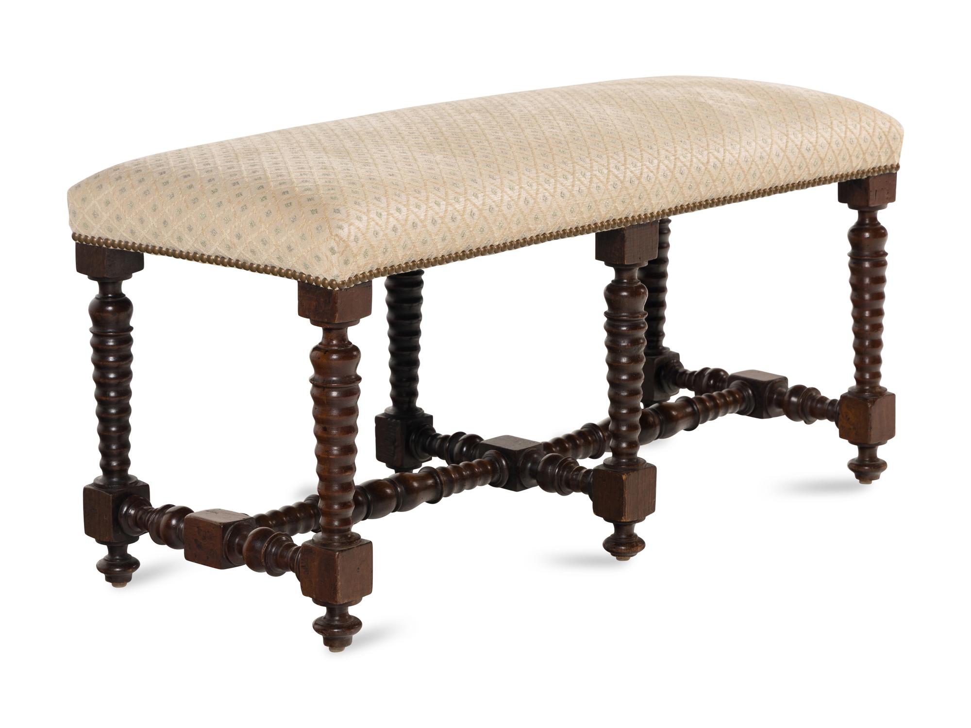 An English Mahogany Hall Bench