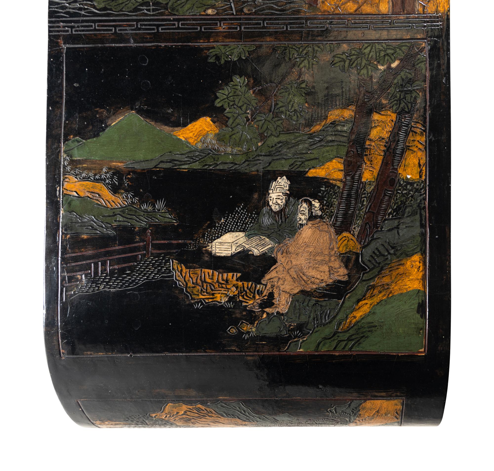 A Chinese Lacquer Console Table