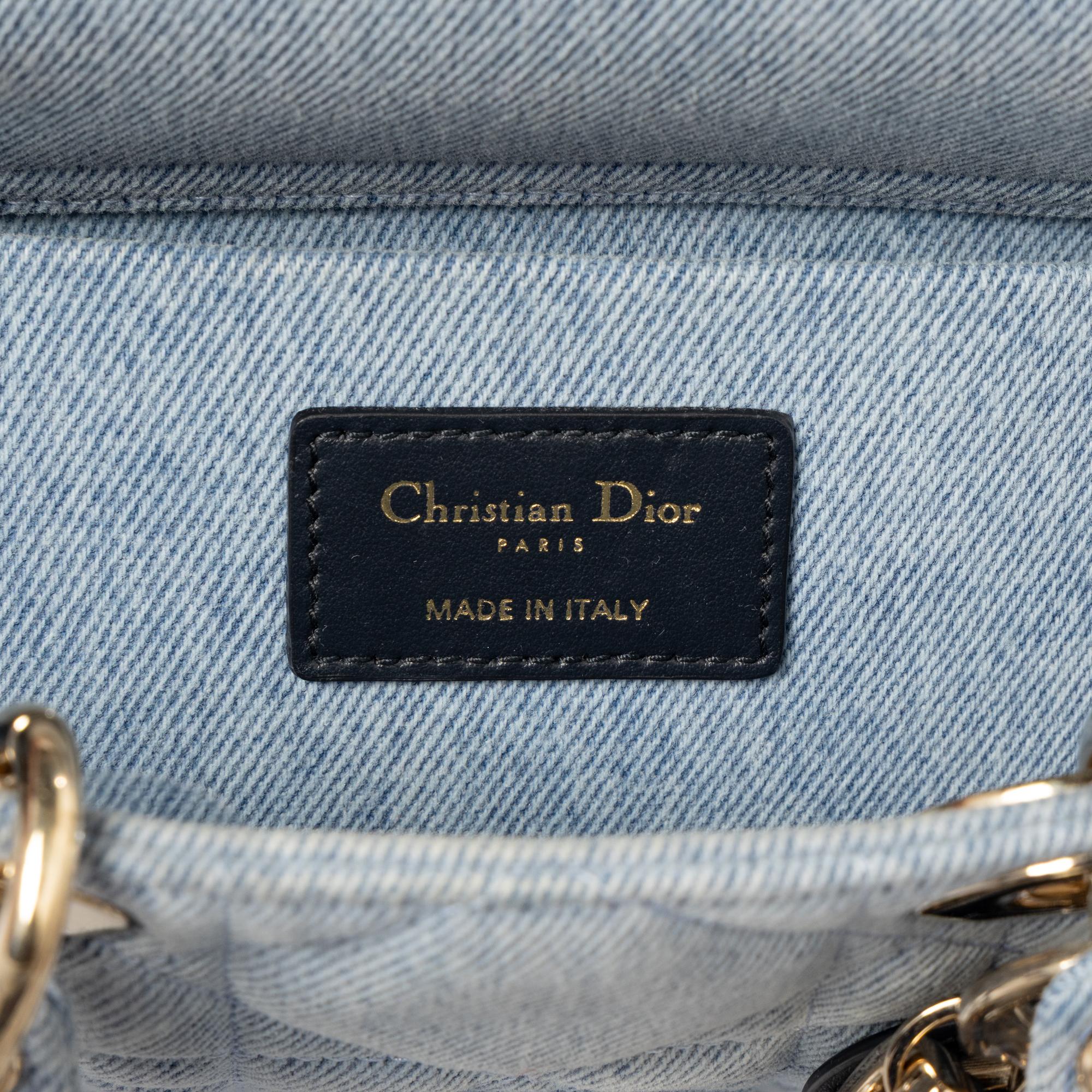 CHRISTIAN DIOR, DENIM LADY D-JOY BAG