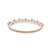 DIAMOND AND COLORED DIAMOND BANGLE BRACELET