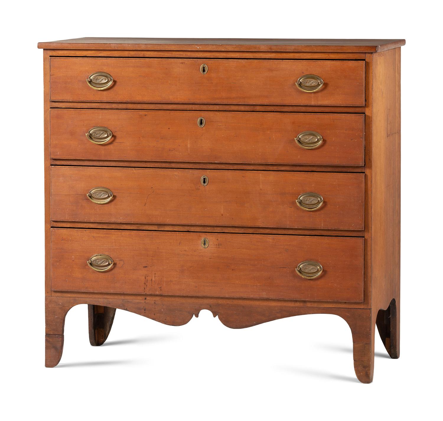 A Federal Cherrywood Chest of Drawers