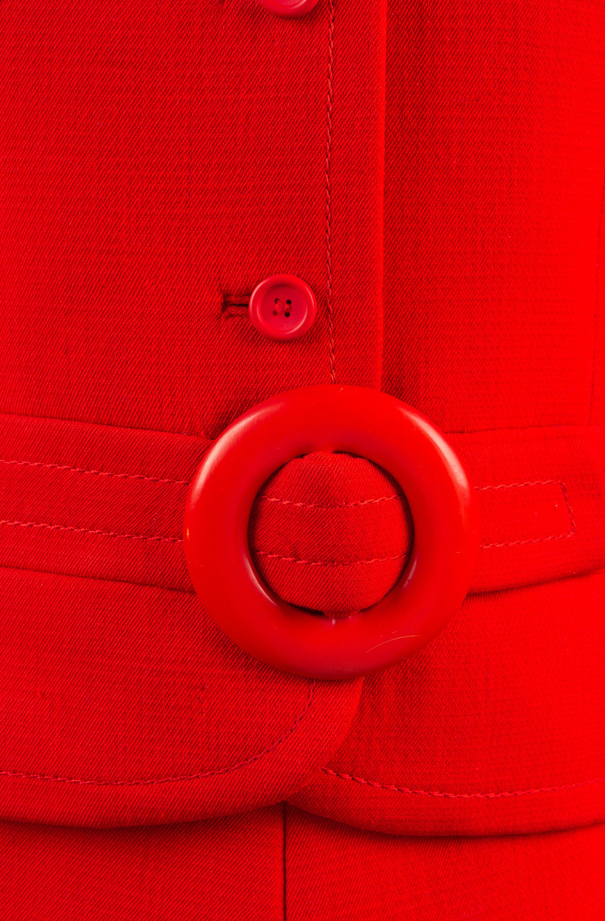 Christian Dior by Marc Bohan Haute Couture Ensemble, Autumn-Winter 1967 — Worn by Olivia de Havilland when she arrived in Atlanta in October 1967 for the Premiere of the Wide Screen Presentation of Gone With the Wind.