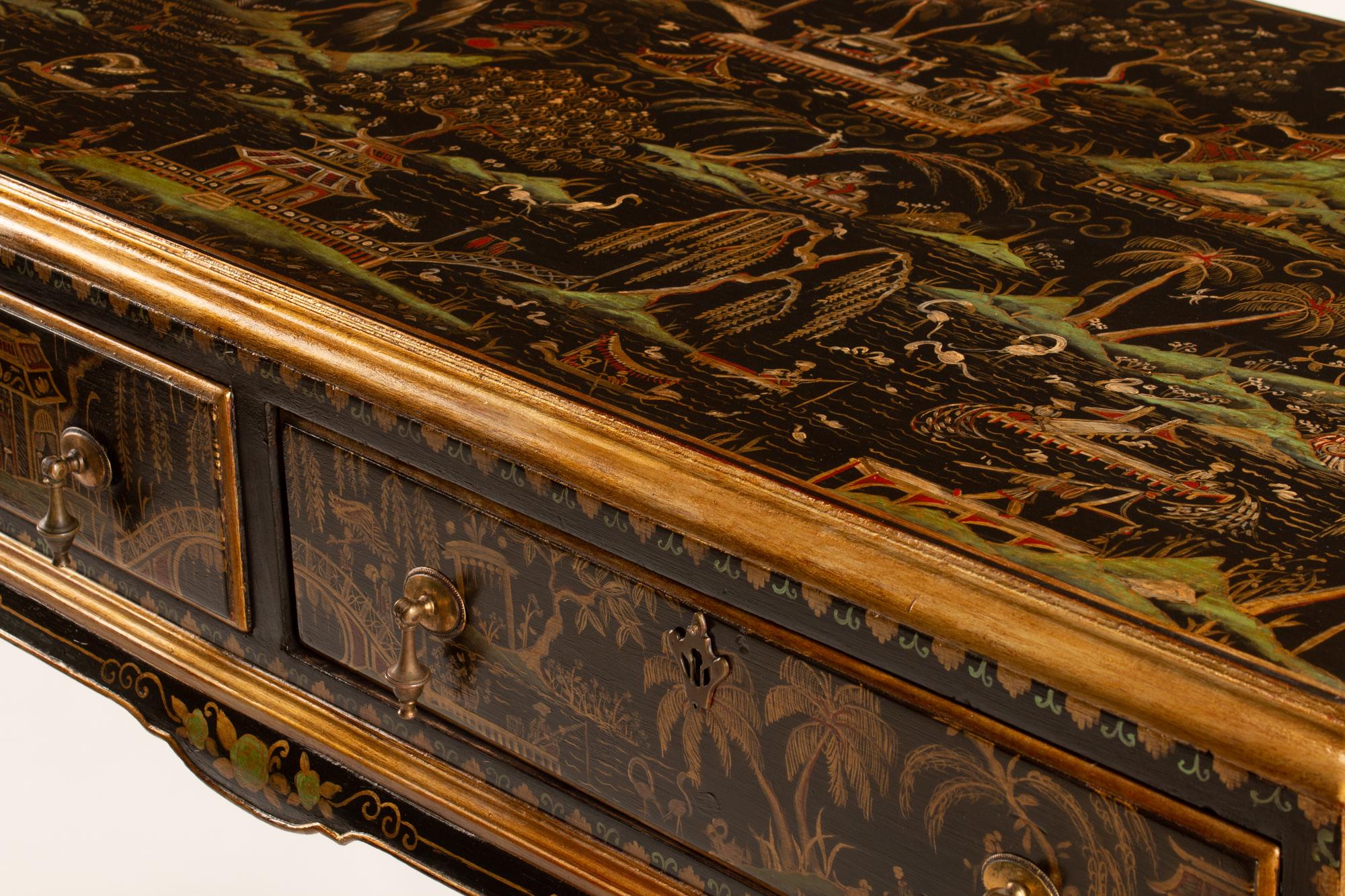 A George II Style Chinoiserie Side Table — 19TH CENTURY