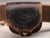 [CIVIL WAR]. Non-commissioned officer's belt equipped with a Model 1851 enlisted sword belt plate and cap pouch.