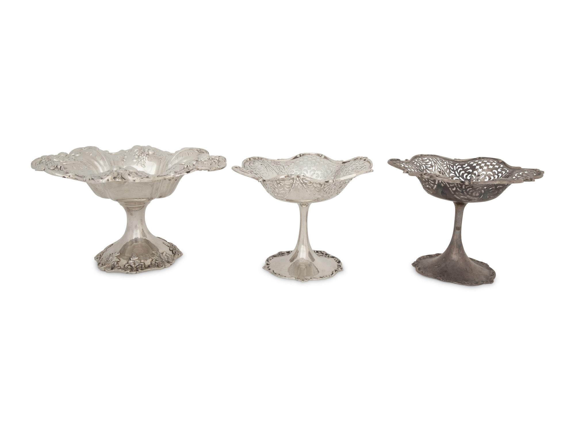 Three American Silver Tazze