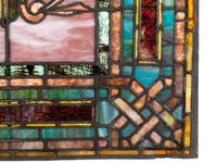 Arts and Crafts Leaded Glass Window, Circa 1900-1915…