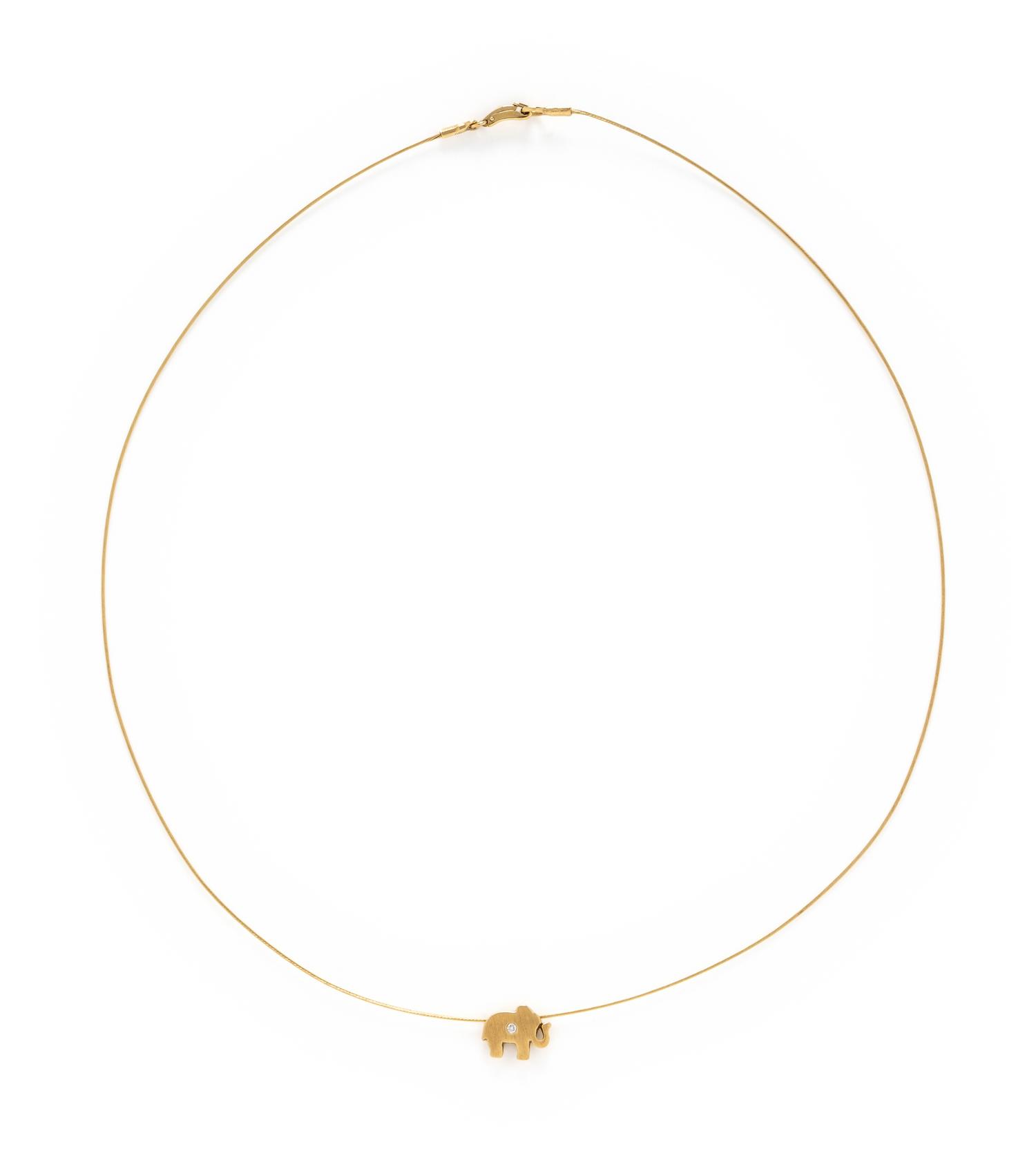 TWO YELLOW GOLD NECKLACES