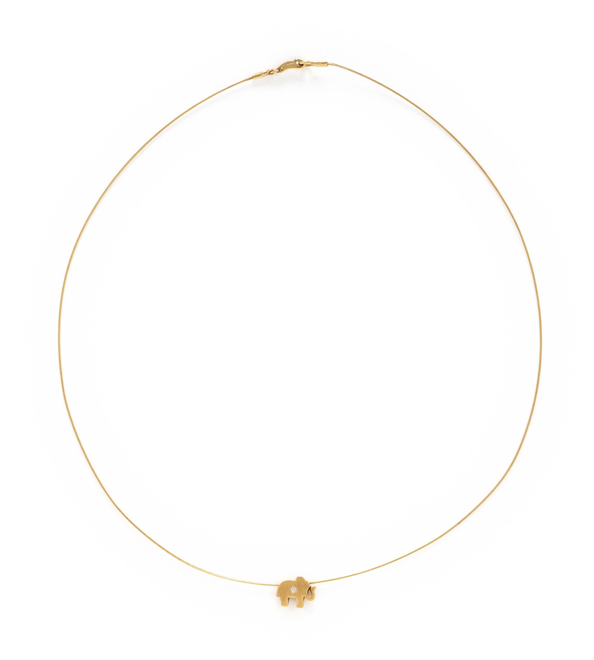 TWO YELLOW GOLD NECKLACES