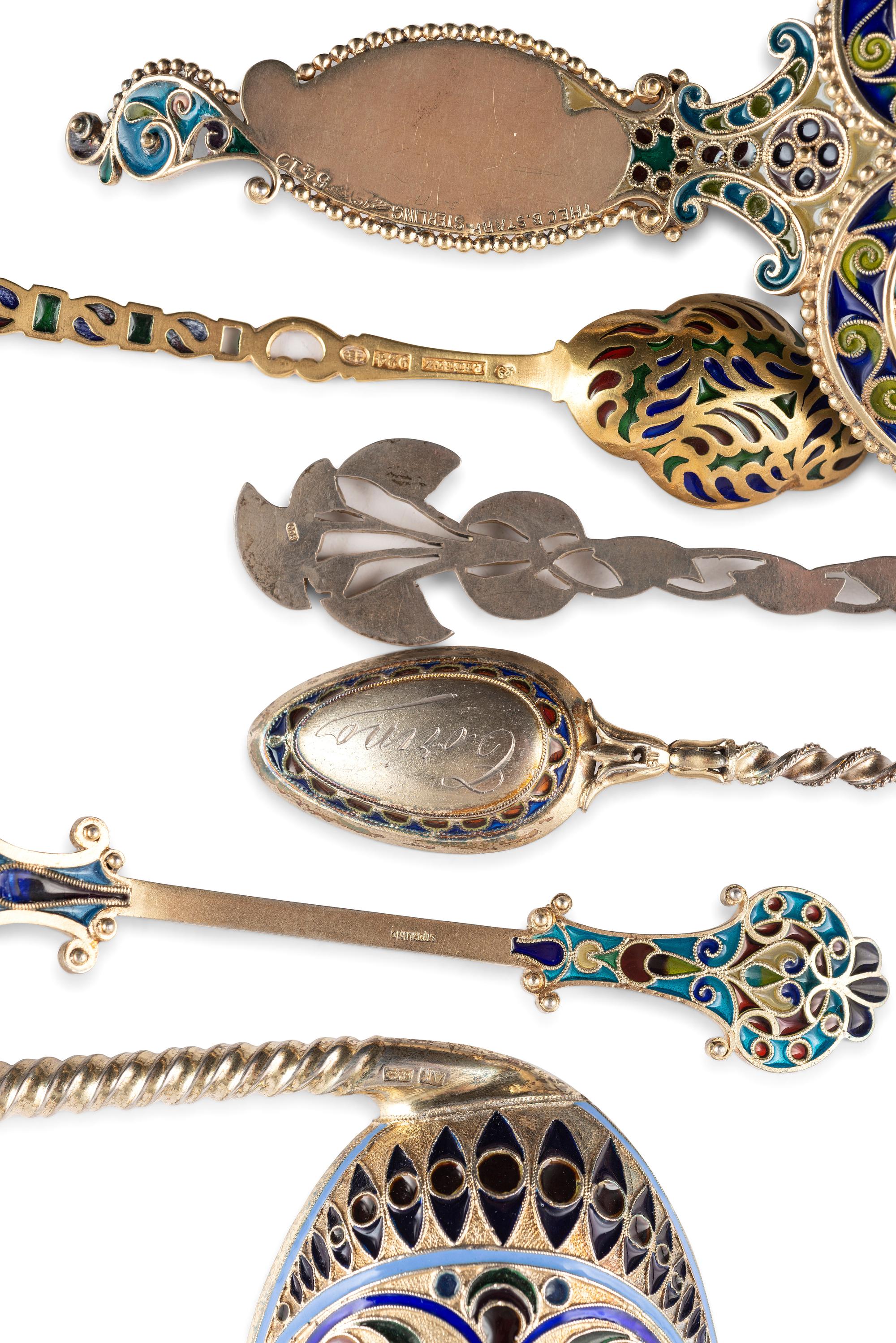 A Collection of Silver and Plique-a-Jour Enamel Articles