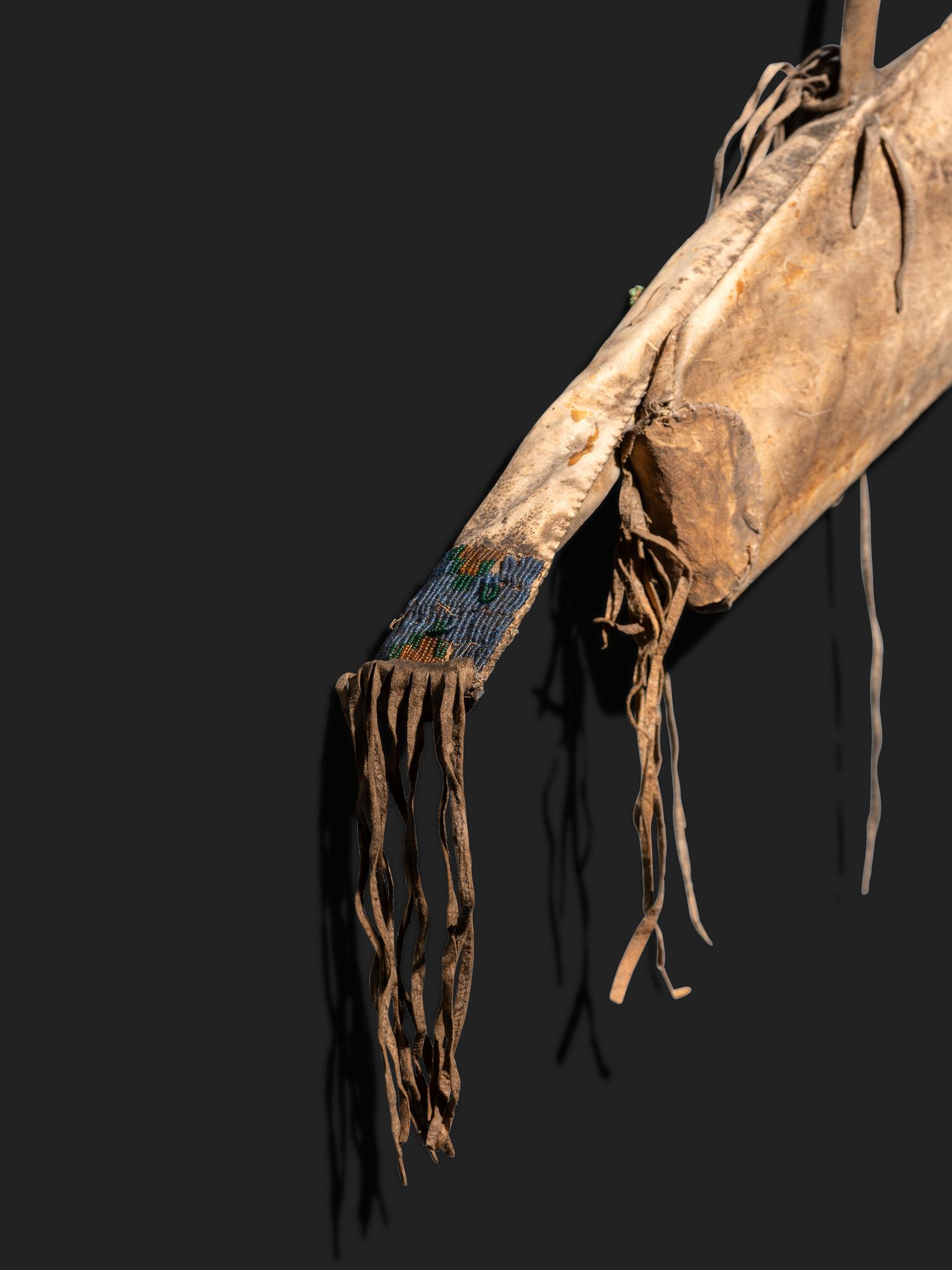 Sioux Bow Case and Quiver, with Bow and Arrows