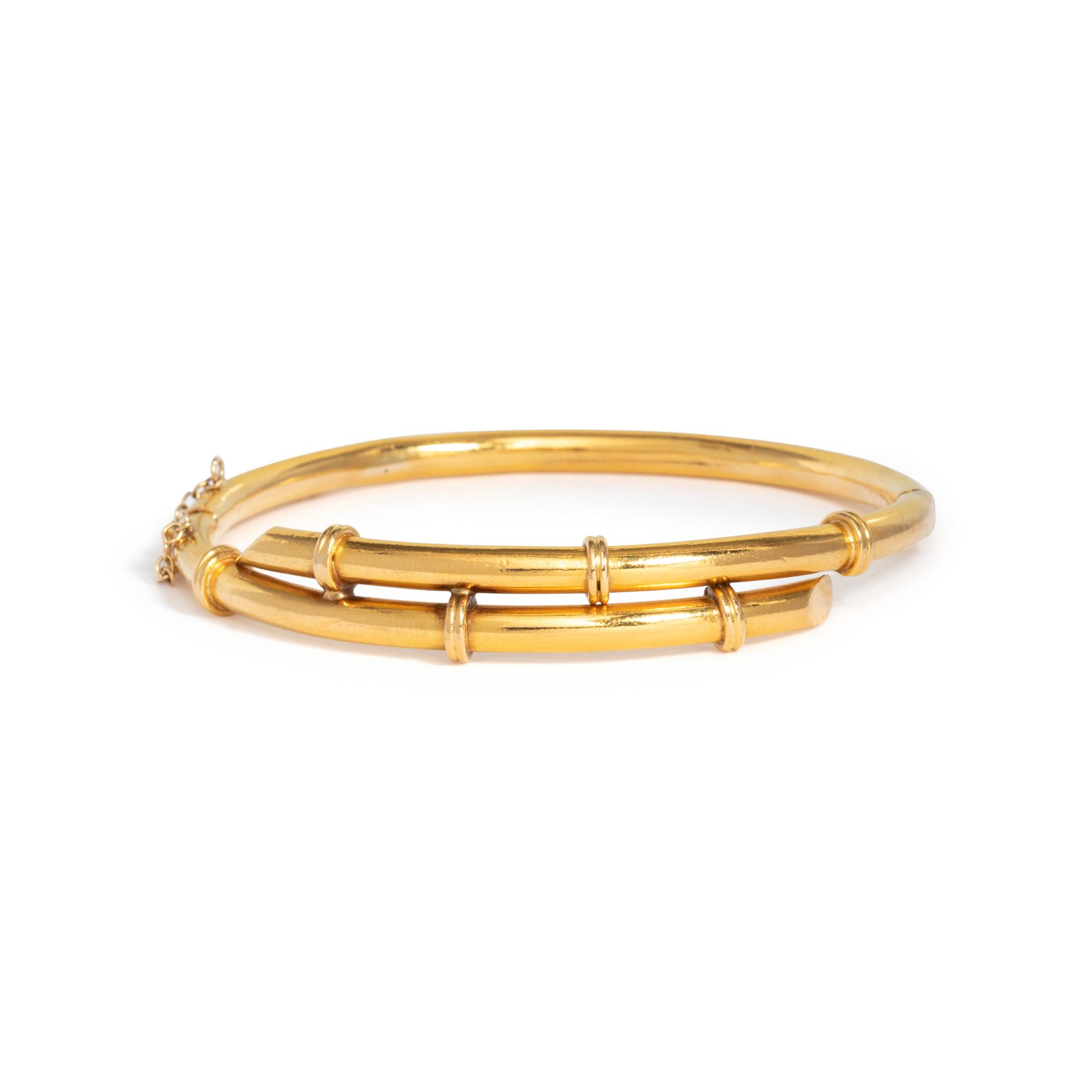 YELLOW GOLD BANGLE BRACELET