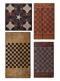 Four Paint Decorated Gameboards