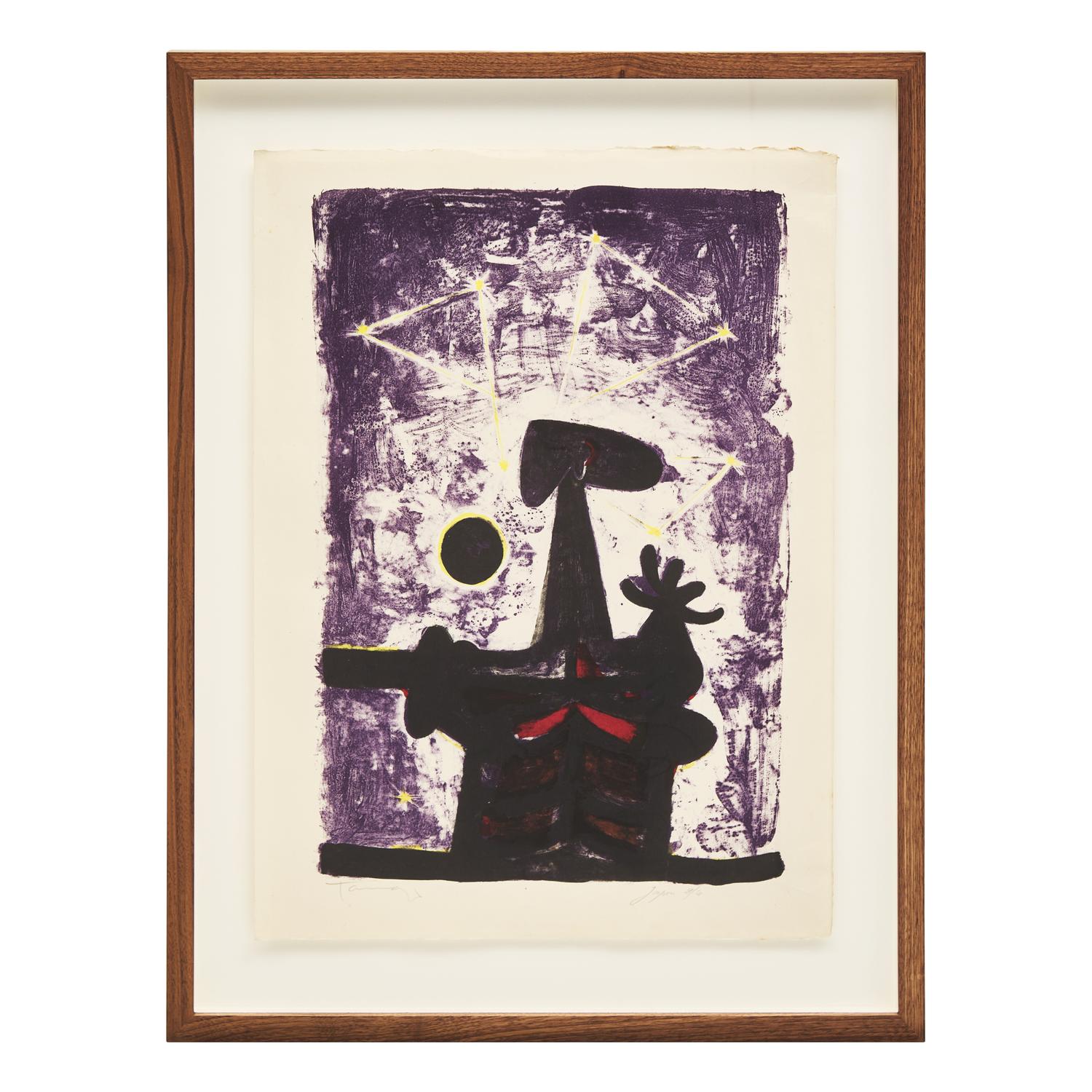 Rufino Tamayo (Mexican, 1899–1991) — Hombre, Luna y Estrellas, 1950