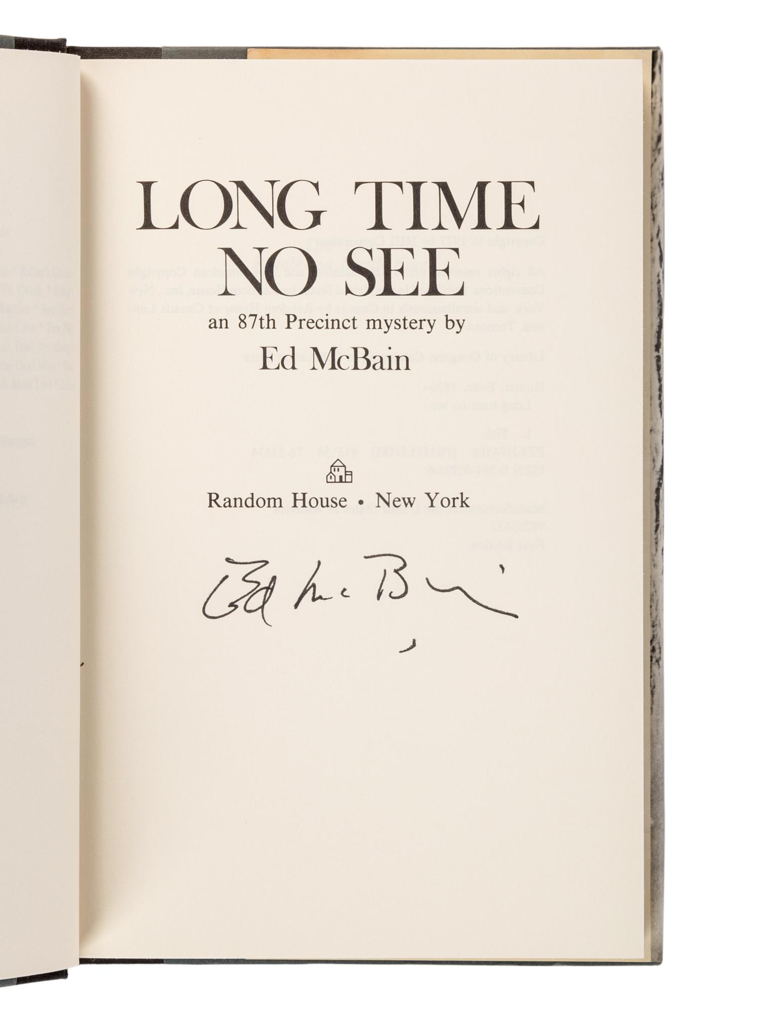 HUNTER, Evan (“Ed McBain”) (1926-2005). A group of 23 works by Hunter from the 87th Precinct Novels series, MOST FIRST EDITIONS, MANY SIGNED, comprising: