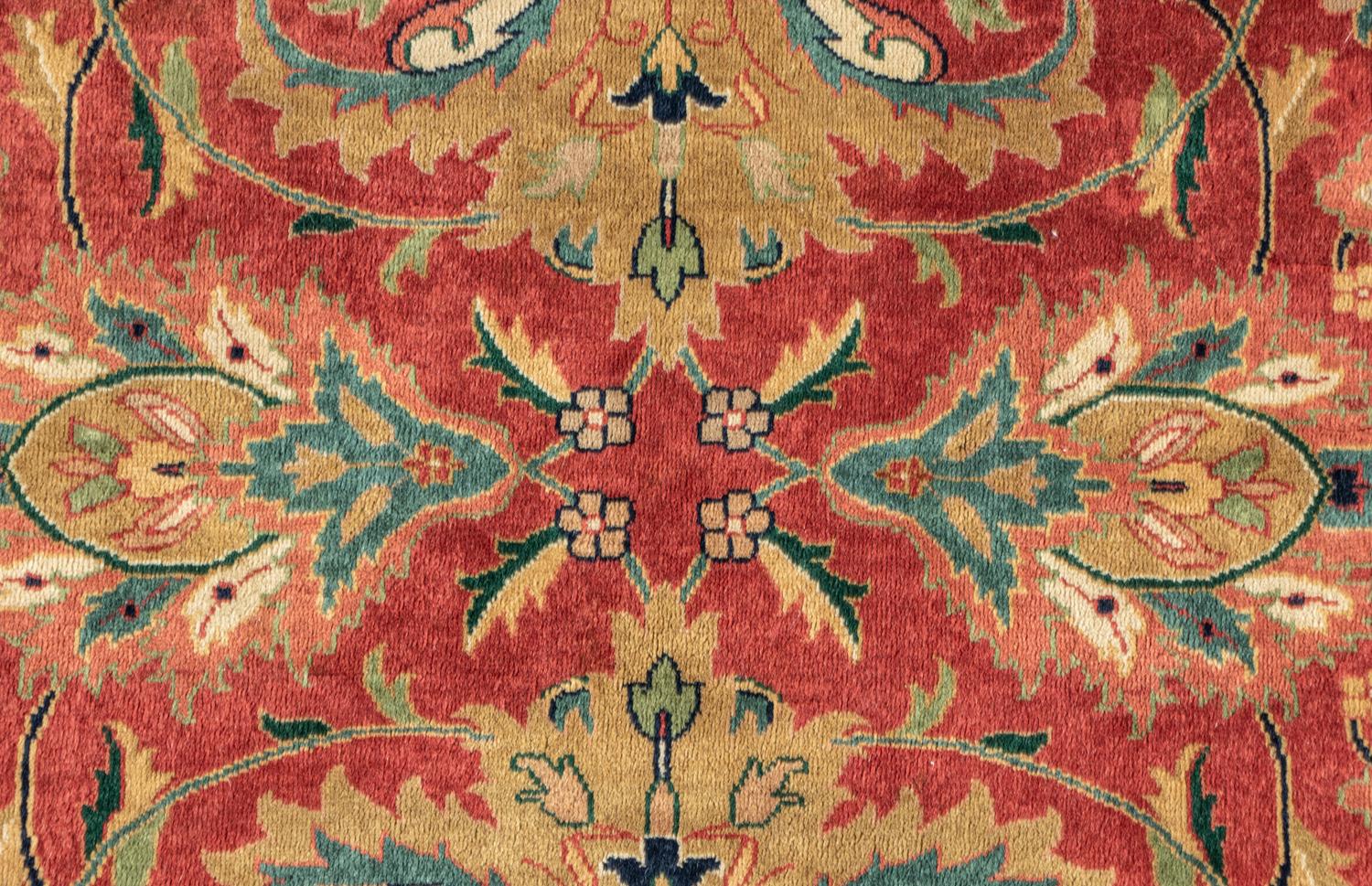 A Round Wool Rug