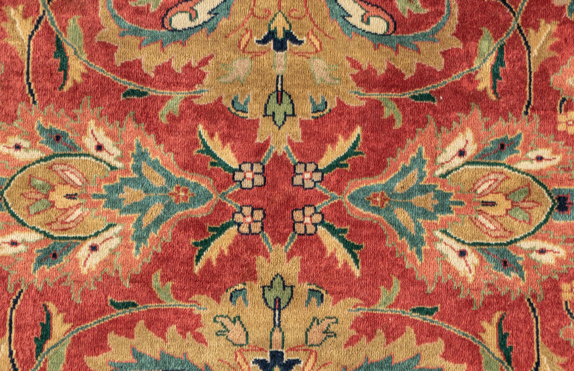 A Round Wool Rug