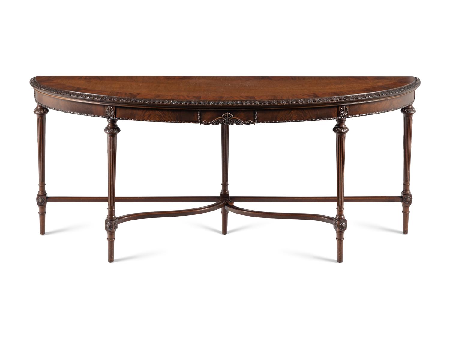 A George III Style Mahogany Console Table