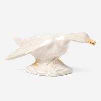 Sadie Irvine (American, 1887-1970) Figure of a Swan for Newcomb College Pottery, New Orleans, Louisiana, USA, circa 1920