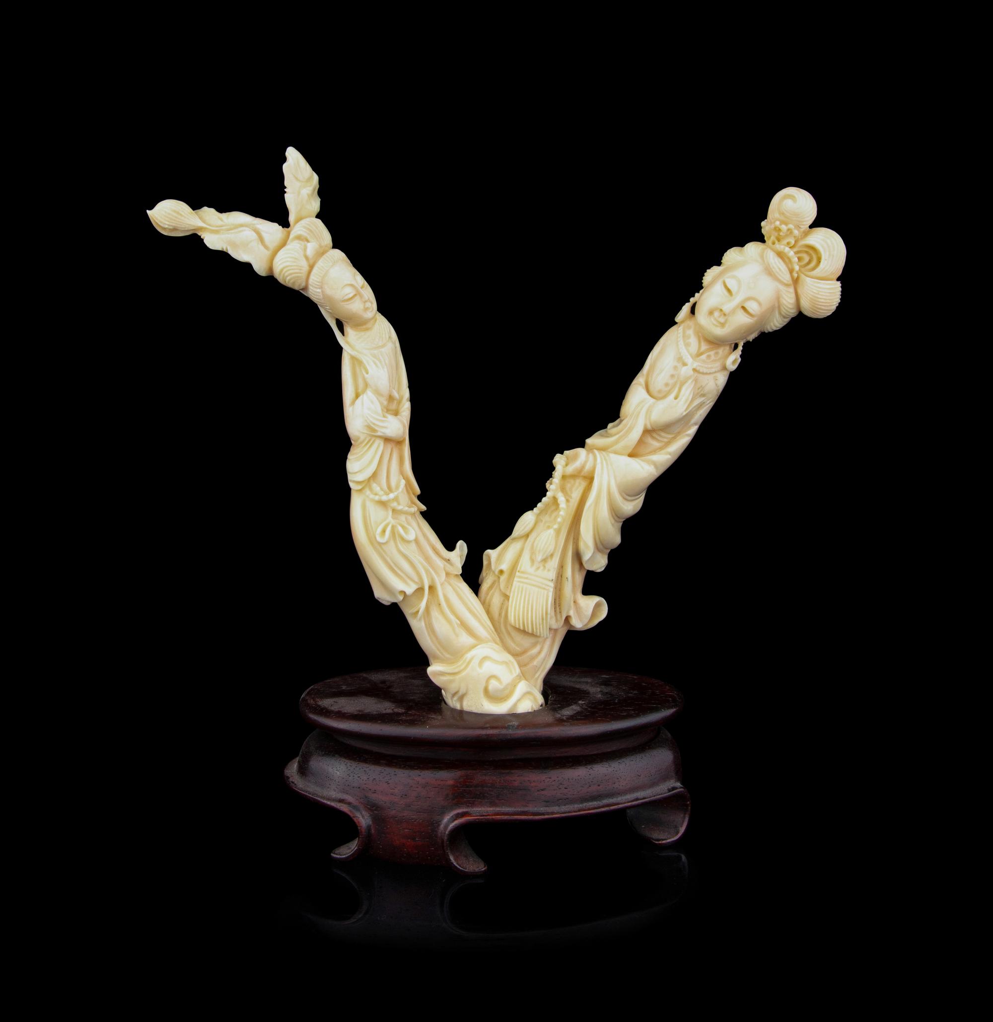 Two Chinese Coral Carvings