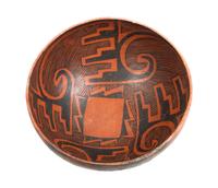 Wingate Black on Red Bowl, Cibola Branch Anasazi Height 5 x diameter 11 inches — Circa 950-1150 A.D.
