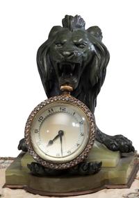 A Waltham 8-Day Paperweight Clock