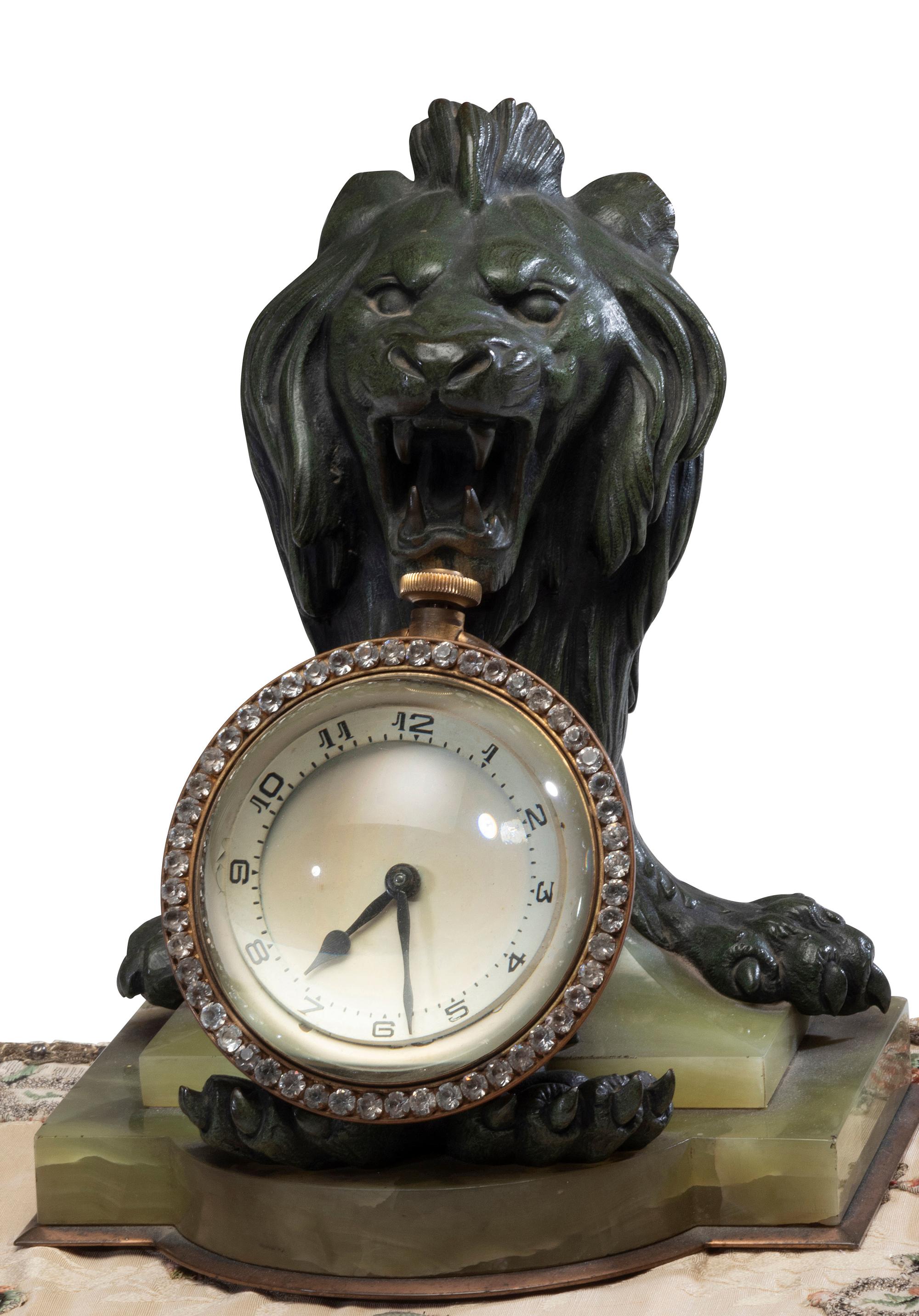 A Waltham 8-Day Paperweight Clock