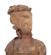 A Pair of French Terracotta Models of Sphinxes