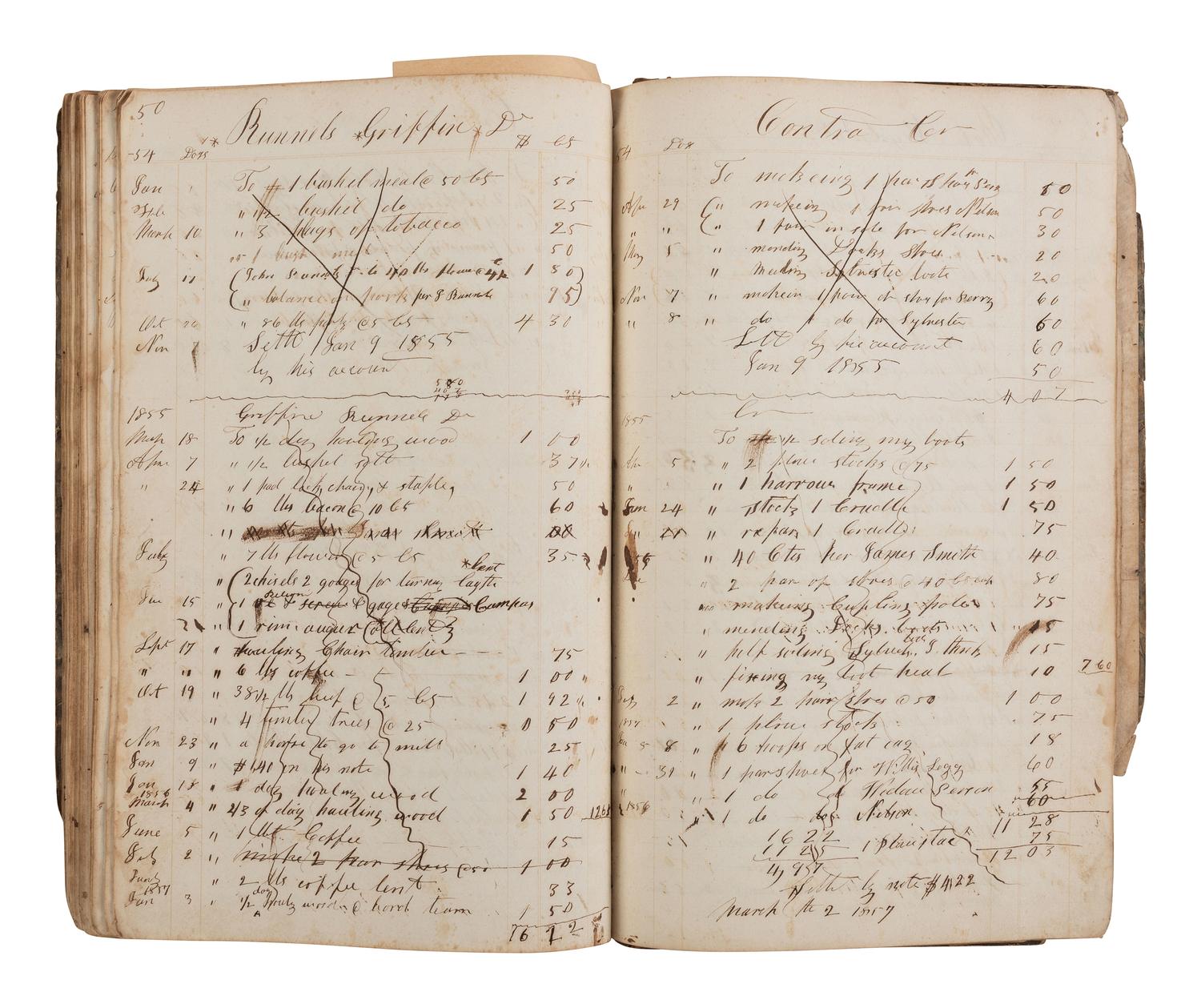 [CIVIL WAR]. A group of 3 ledgers associated with George W. Summers of Grant, Cabell County, (West) Virginia, documenting tensions between Union forces and Confederate sympathizers.