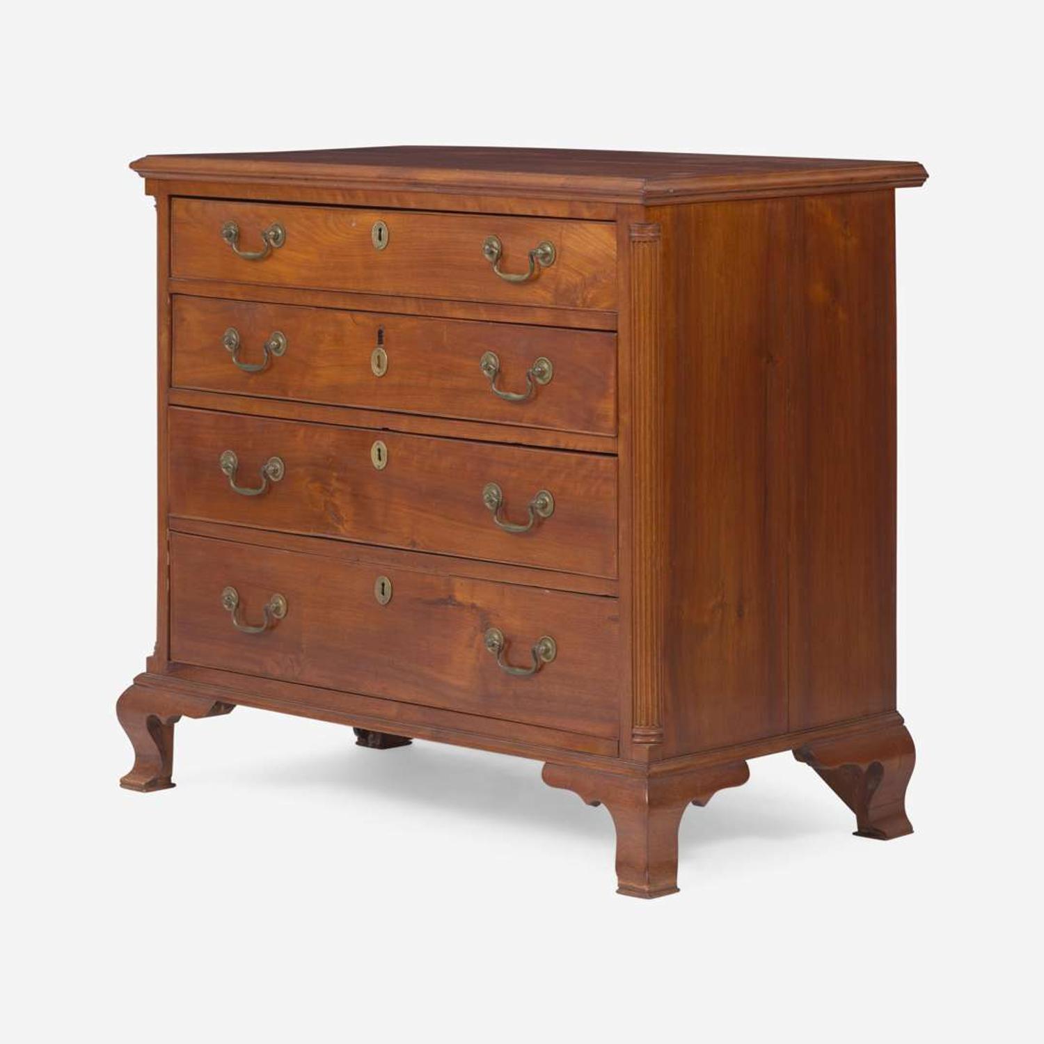 A Chippendale walnut chest of drawers Probably Philadelphia, PA, circa 1770