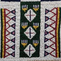 Sioux Beaded Hide Tobacco Bag, Pictorial