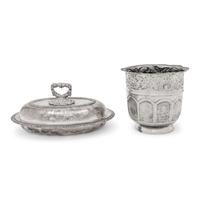 Two Silver-Plate Table Articles