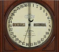 An American Hanging Bank Calendar Clock
