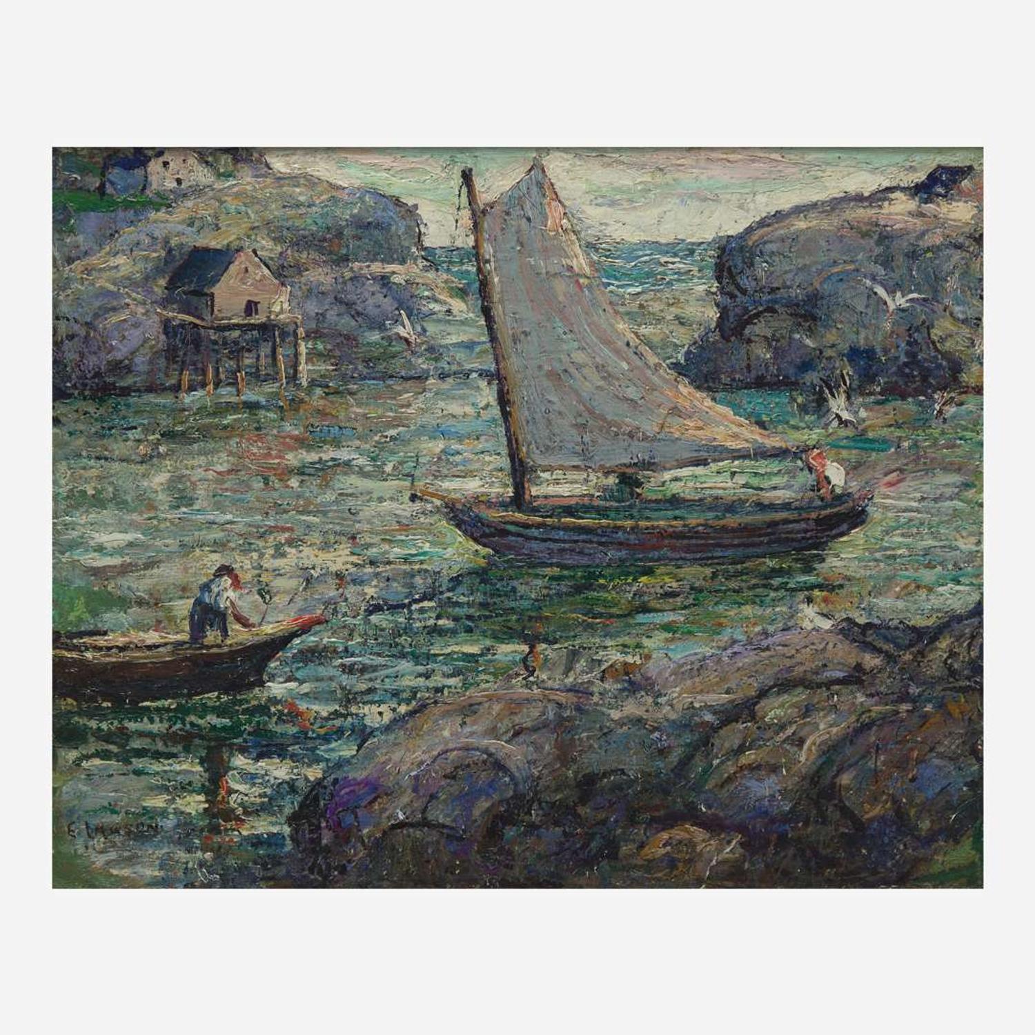Ernest Lawson (American/Canadian, 1873–1939) Entrance to the Cove