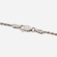 An Art Deco Platinum, Diamond, and 14K White Gold Necklace