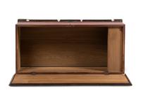 A Soap Hollow Stencil-Decorated and Heart-Carved Poplar Two-Drawer Blanket Chest