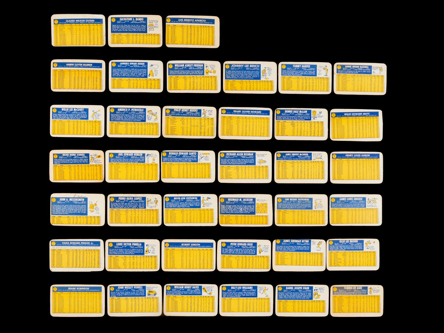 A Group of 1964 Topps Giants and 1970 Topps Super Baseball Card Near Sets