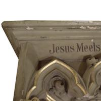 A Painted Cast Composition Bracket 31.5" W x 21" D x 15" H — United States, 20th Century