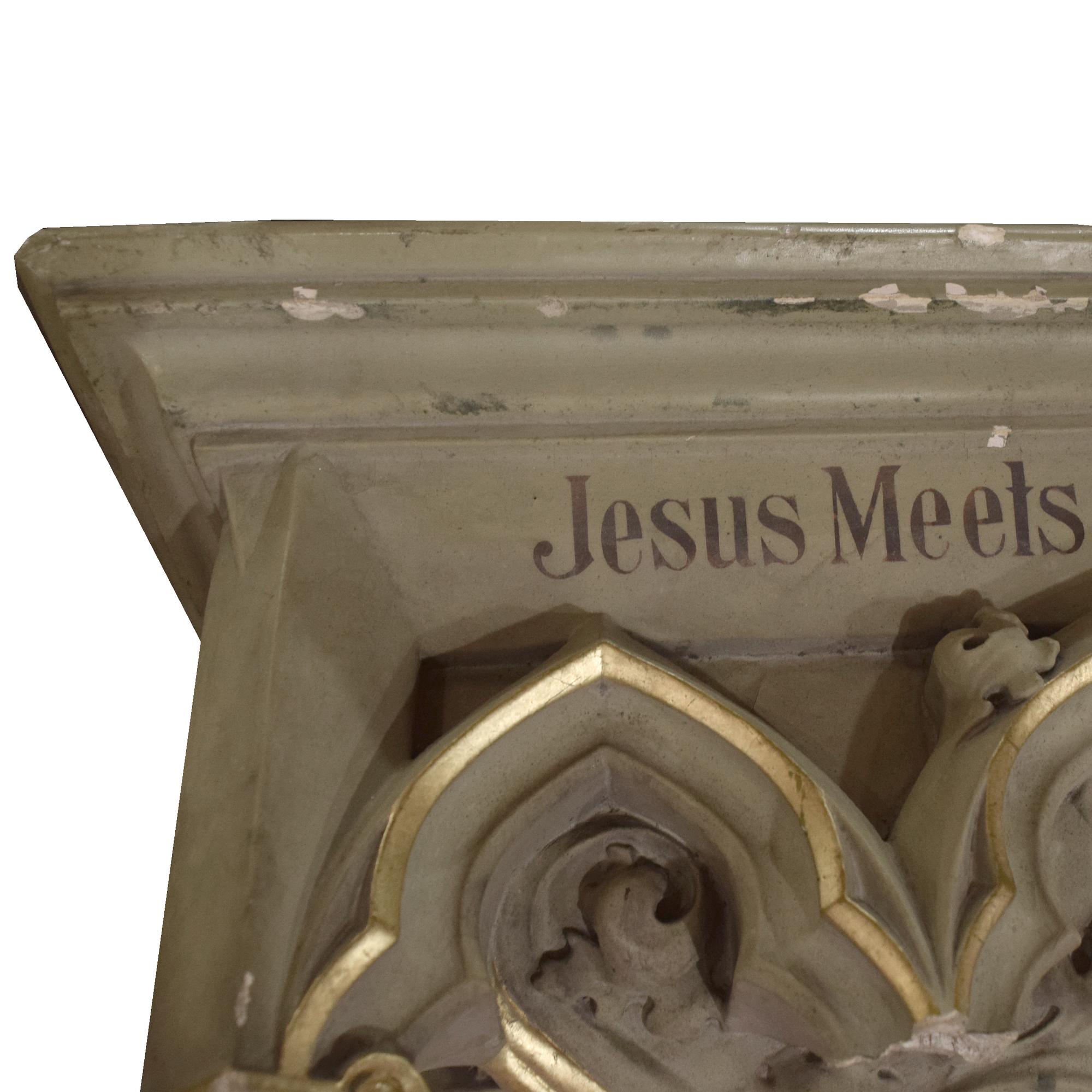 A Painted Cast Composition Bracket 31.5" W x 21" D x 15" H — United States, 20th Century