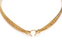 HUBERT, YELLOW GOLD COLLAR NECKLACE