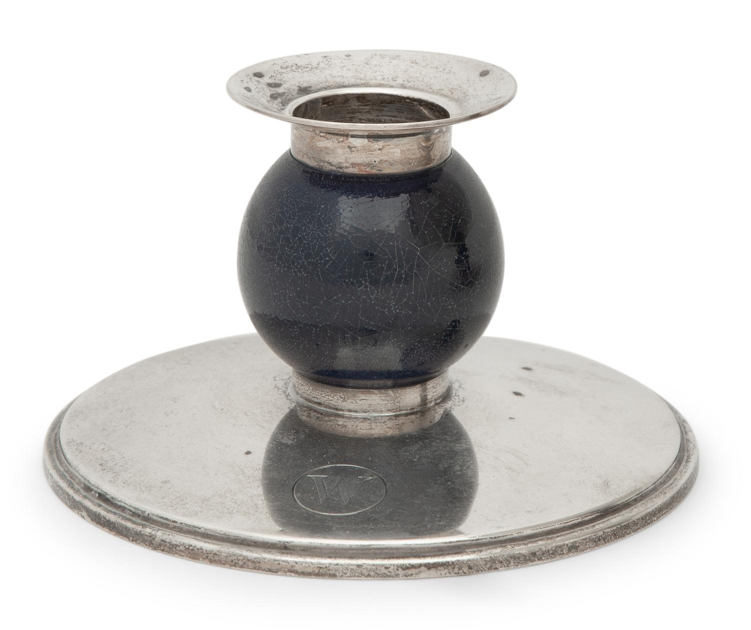 A Tiffany and Co. Silver and Enamel Table Garniture